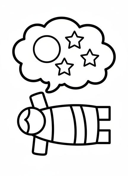 Joseph en train de rêver, page à colorier Joseph pour les tout-petits de 2 à 3 ans