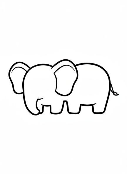 Dupla de elefantes em desenho animado, página de colorir da Arca de Noé e o Arco-Íris da Aliança para crianças de 2 a 3 anos