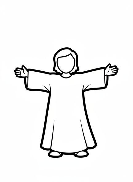 Grande figure de Samuel, page à colorier de Samuel pour les tout-petits de 2 à 3 ans