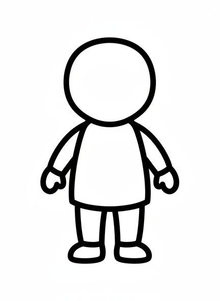 Enfant à genoux en prière, page à colorier Enfant en prière pour les tout-petits de 2 à 3 ans