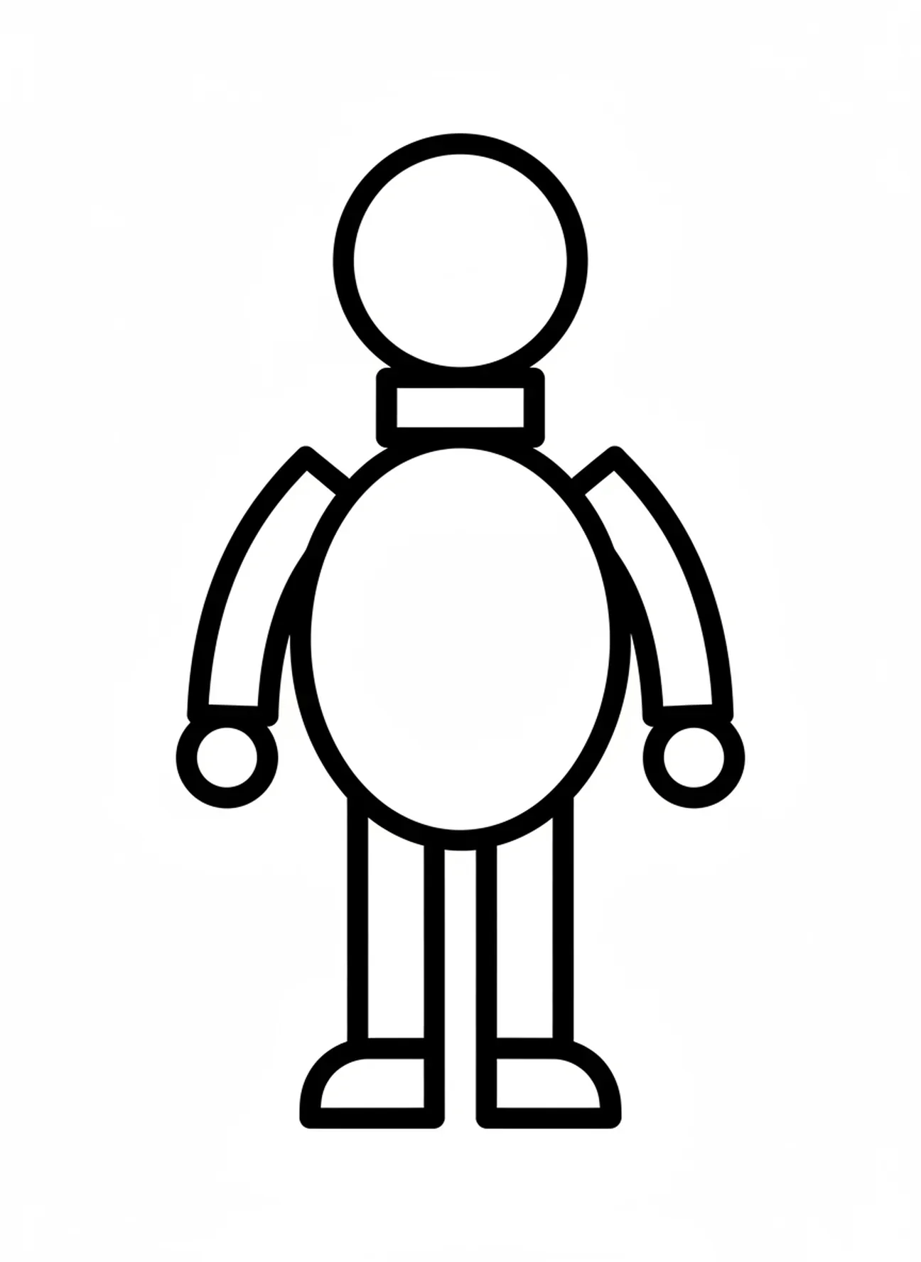 Jona-Figur, Ausmalbild von der Bibel mit dem Wal für Kleinkinder im Alter von 2-3 Jahren