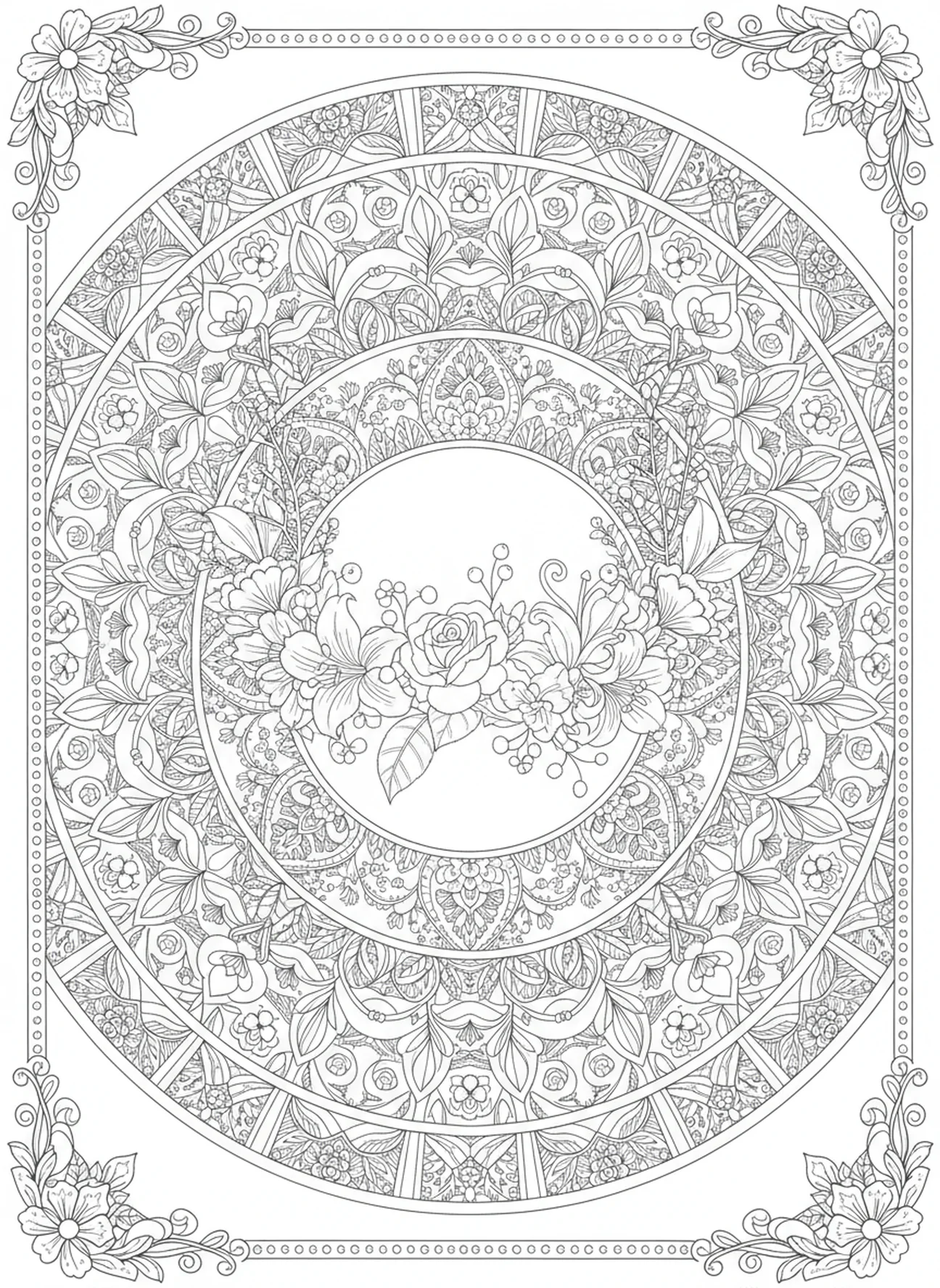Desenho de coroa floral, Página para colorir Cruz com Coroa no estilo de journaling bíblico para adultos