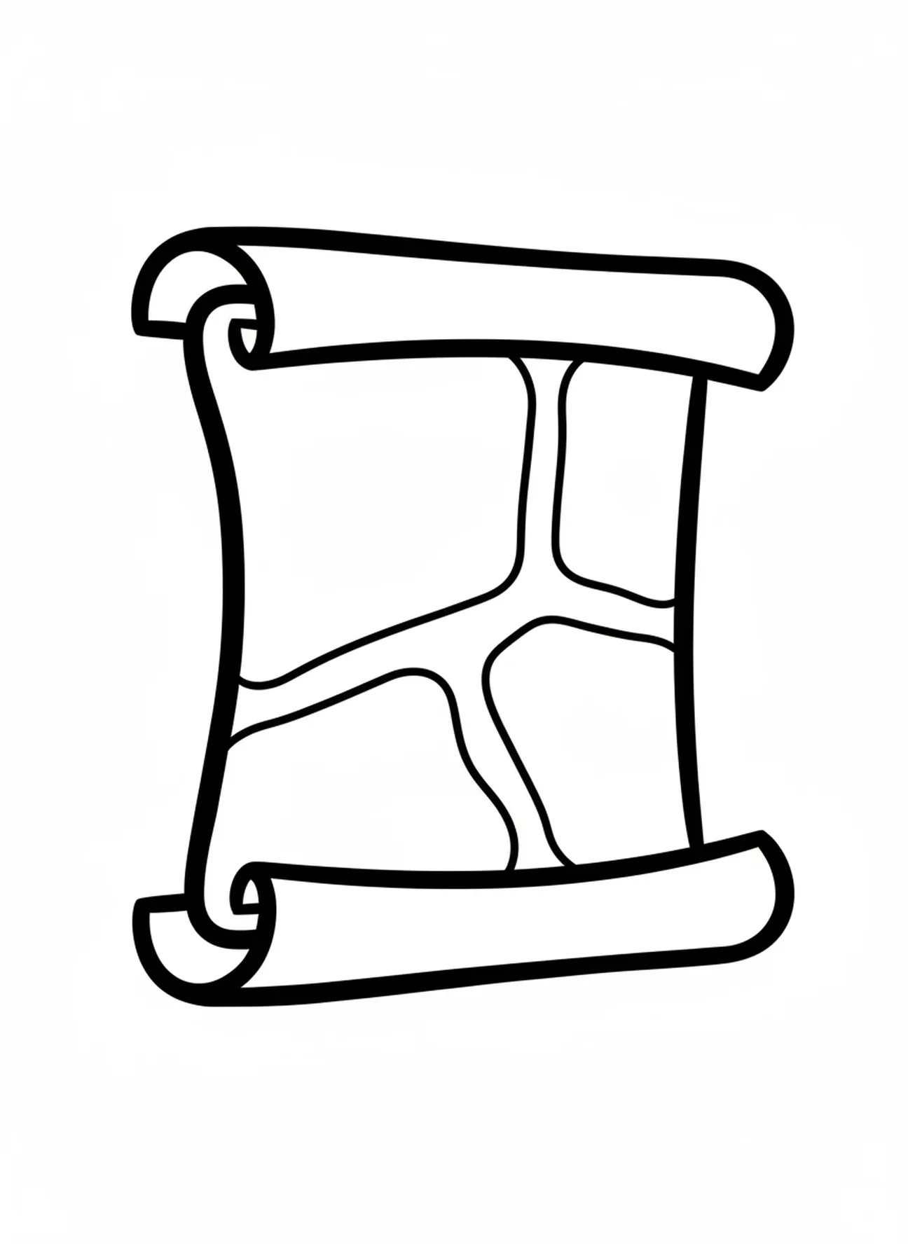 Grande forme de rouleau, page à colorier de l'Annonciation pour les tout-petits de 2 à 3 ans