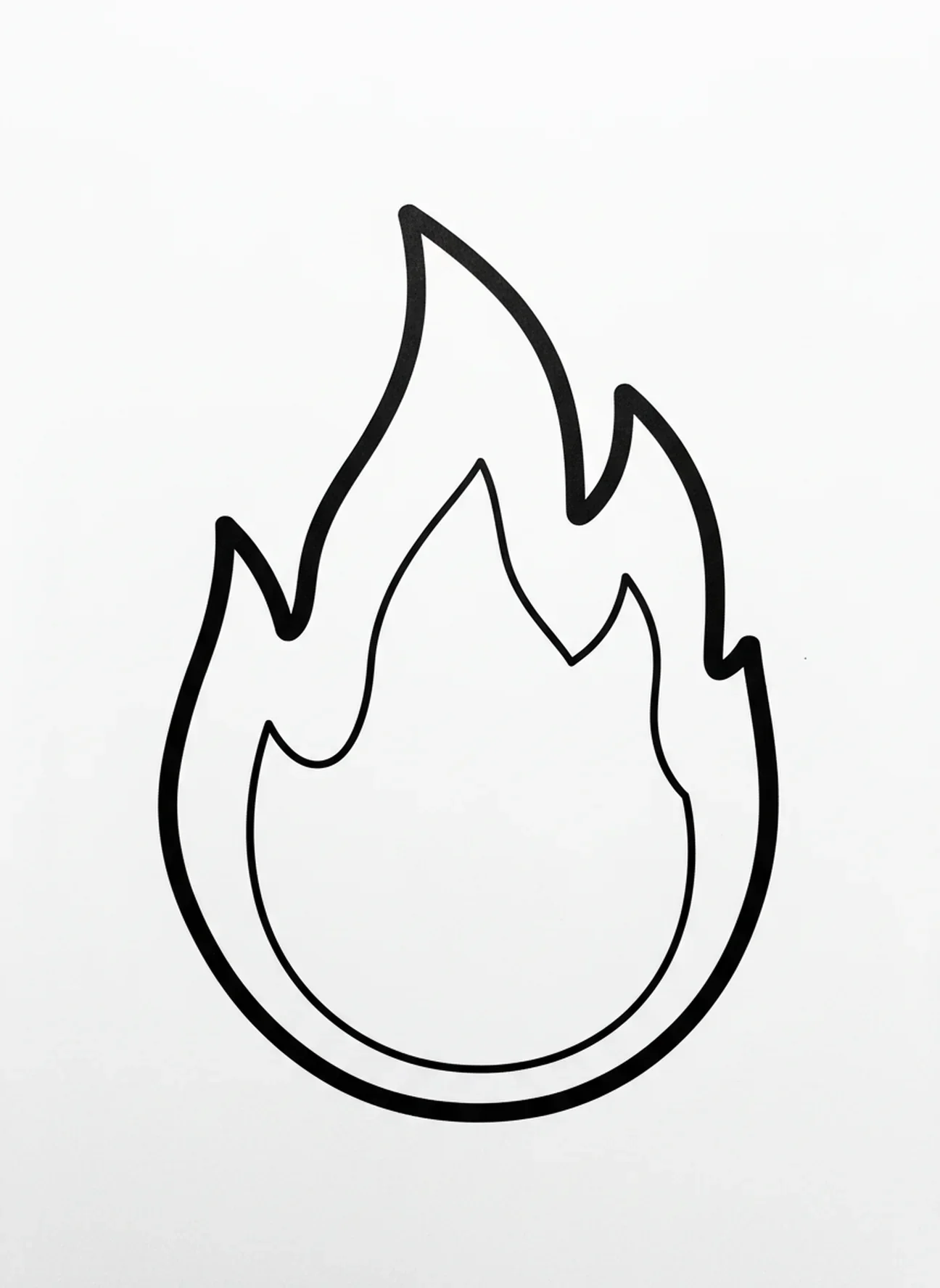 Flammes géantes, page à colorier du Buisson ardent pour les tout-petits de 2 à 3 ans