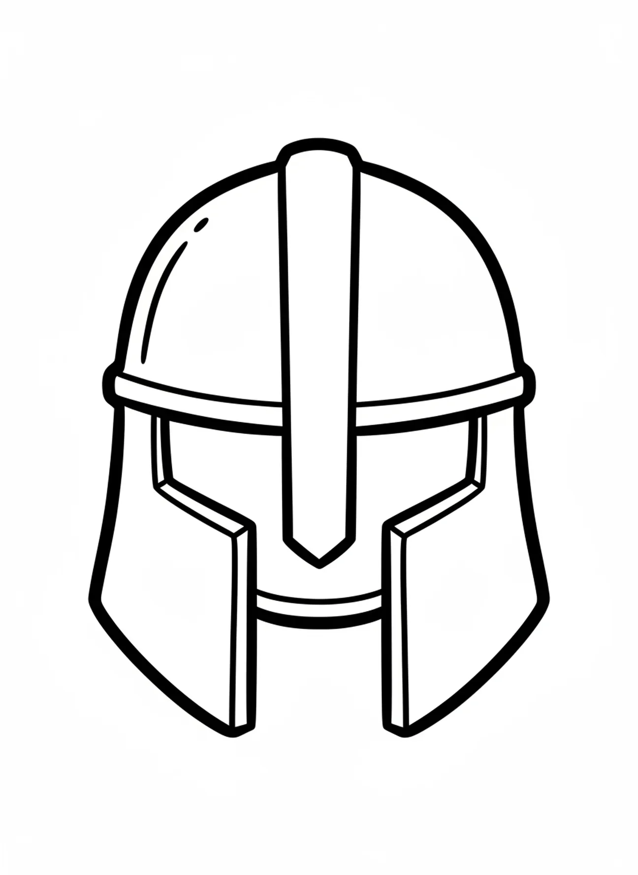 O enorme capacete de Golias, página para colorir Davi e Golias para crianças de 2 a 3 anos