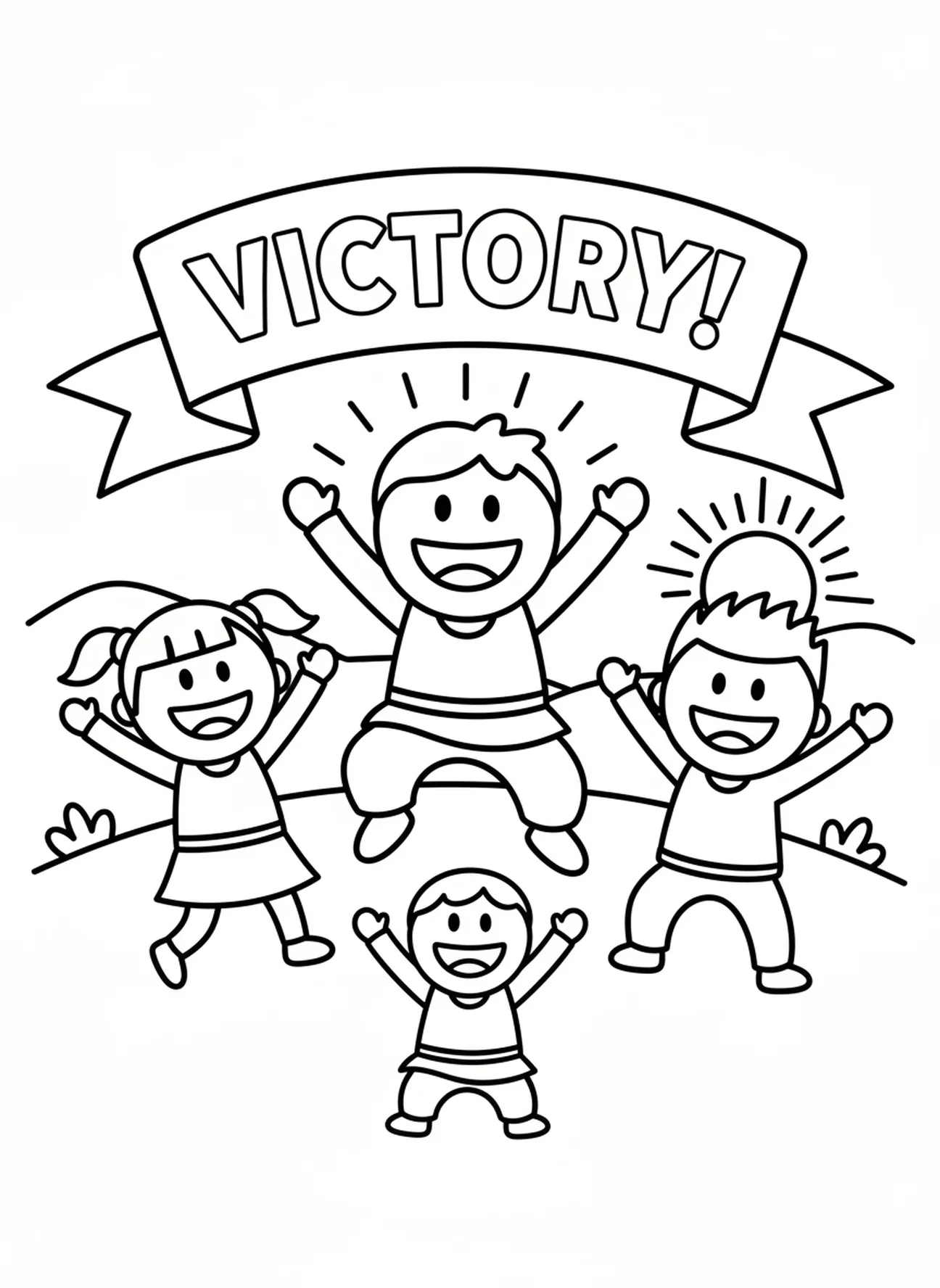 David célébrant sa victoire, page à colorier de David Roi pour les enfants d'âge préscolaire de 3 à 5 ans.