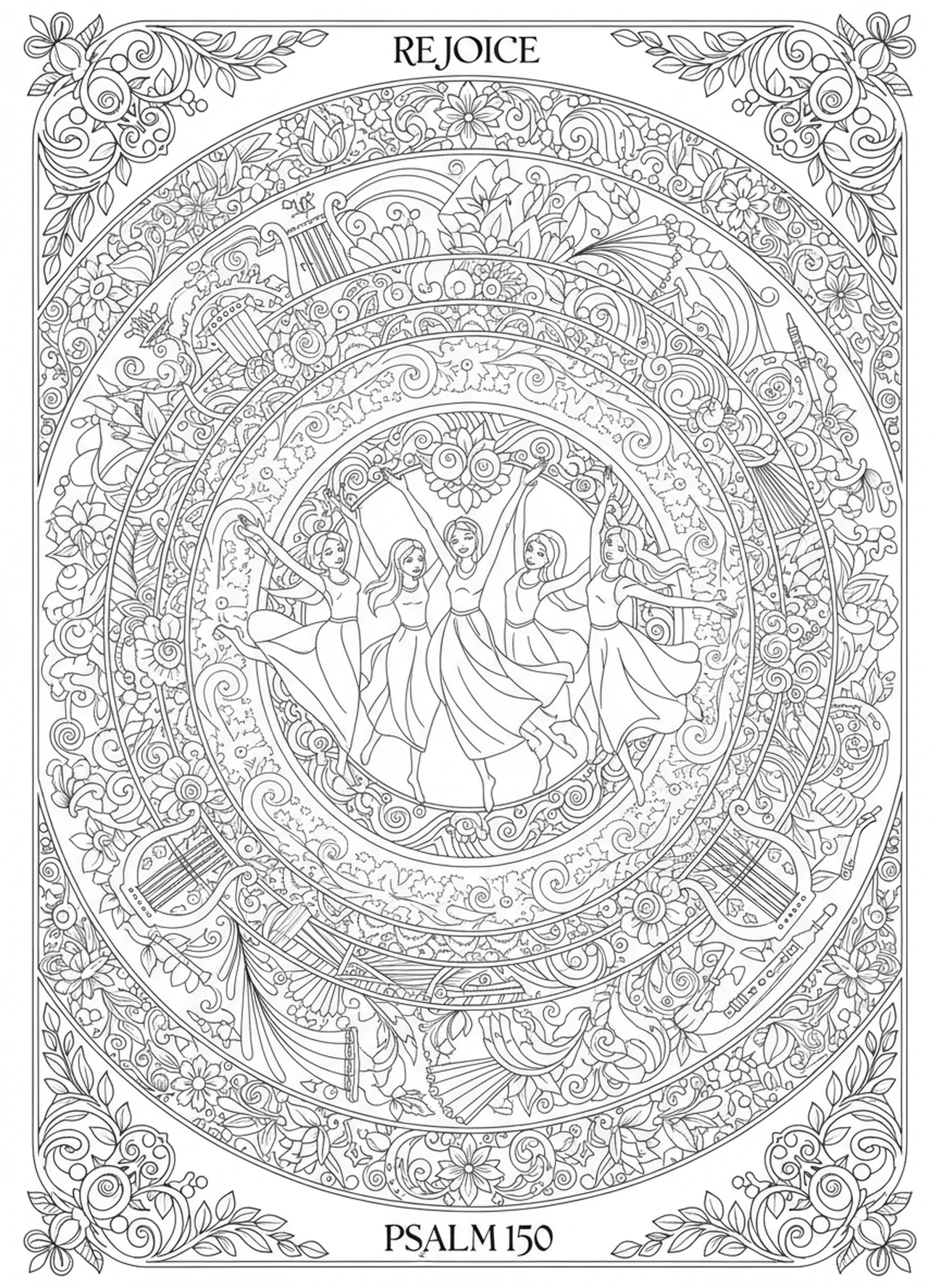 Celebração do Dia da Expiação, página para colorir sobre o Dia da Expiação no estilo de journaling bíblico para adultos.