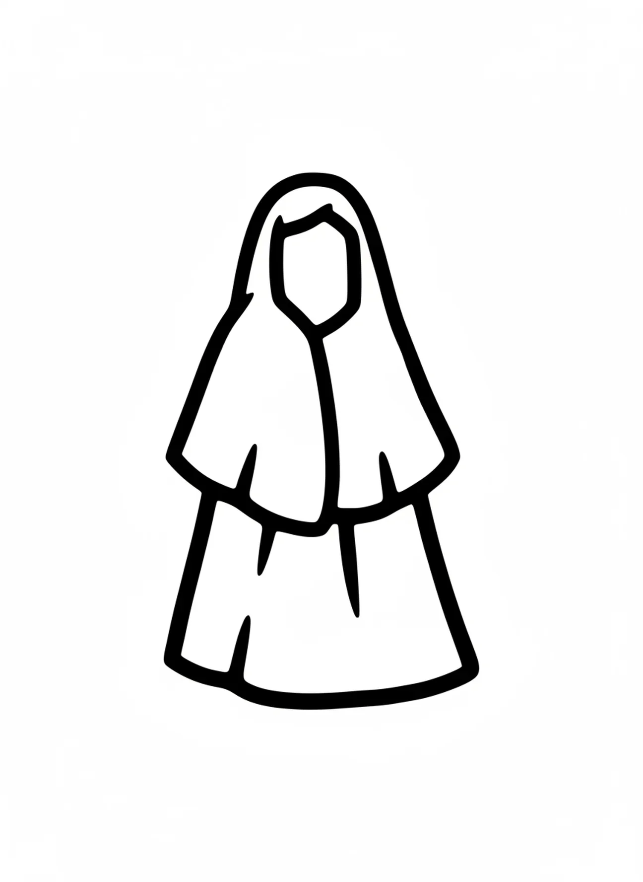Figura de um dos irmãos, página de colorir do José e seu Casaco de Muitas Cores para crianças de 2 a 3 anos.