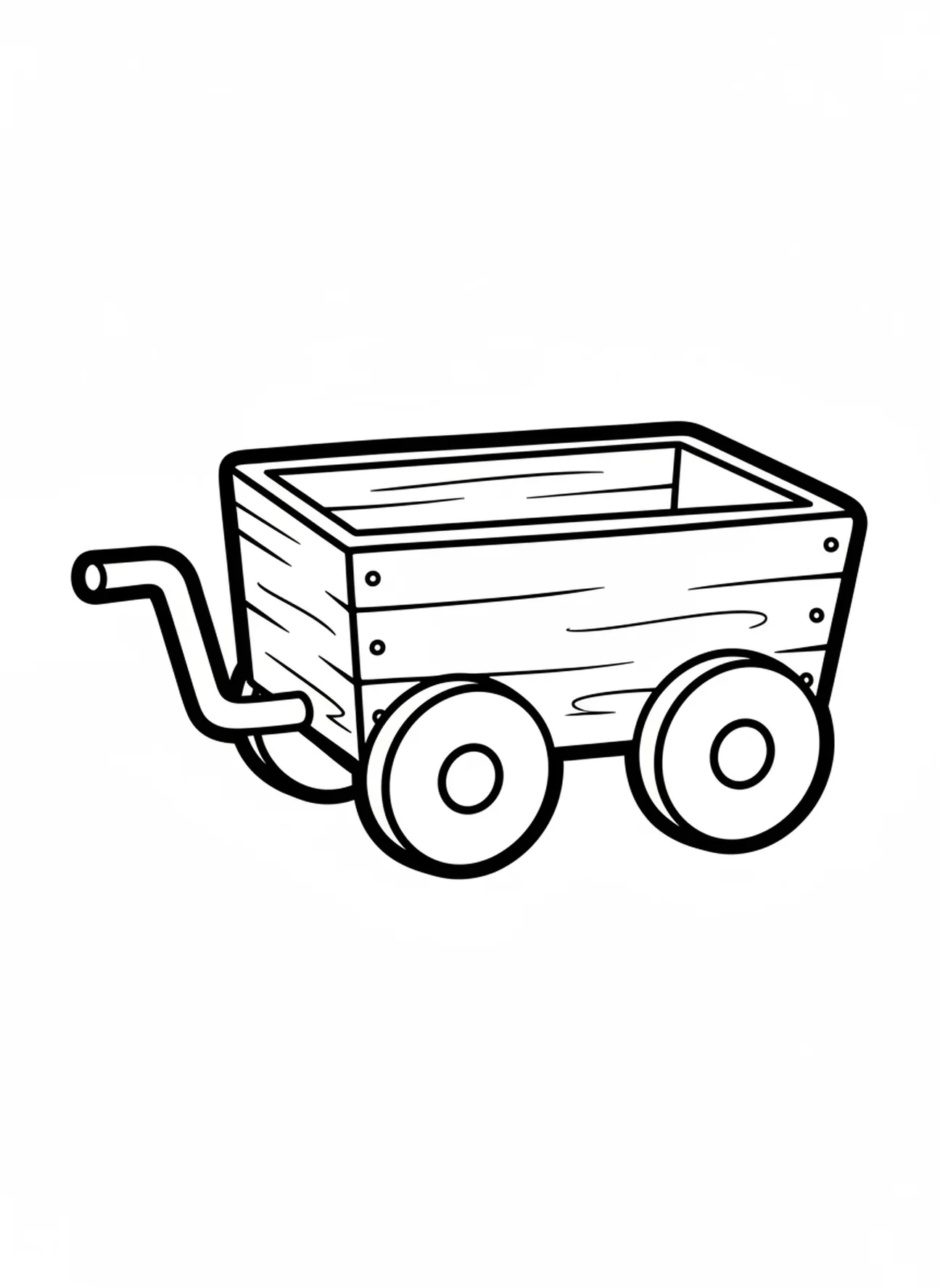 Desenho de um grande carro, página para colorir do Casaco de José com Muitas Cores para crianças de 2 a 3 anos.