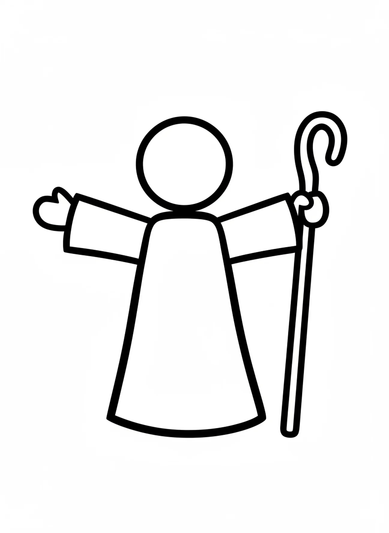 Figura de Noé, página de colorir do arco-íris de Noé para crianças de 2 a 3 anos.