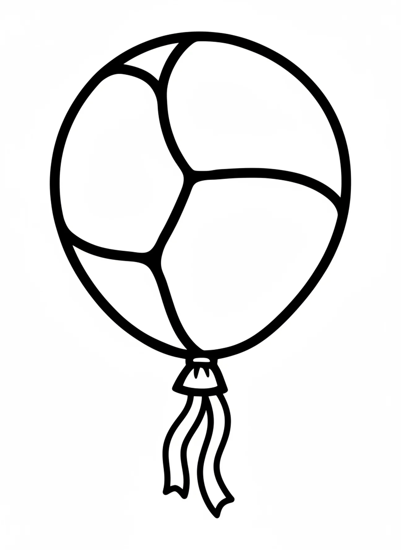 Forme de ballon joyeuse, page à colorier de Sarah et Isaac pour les tout-petits de 2 à 3 ans
