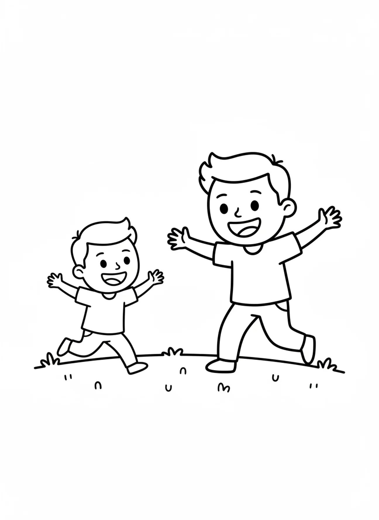 Fils joyeux rentrant, page à colorier du Fils prodigue pour les préscolaires de 3 à 5 ans