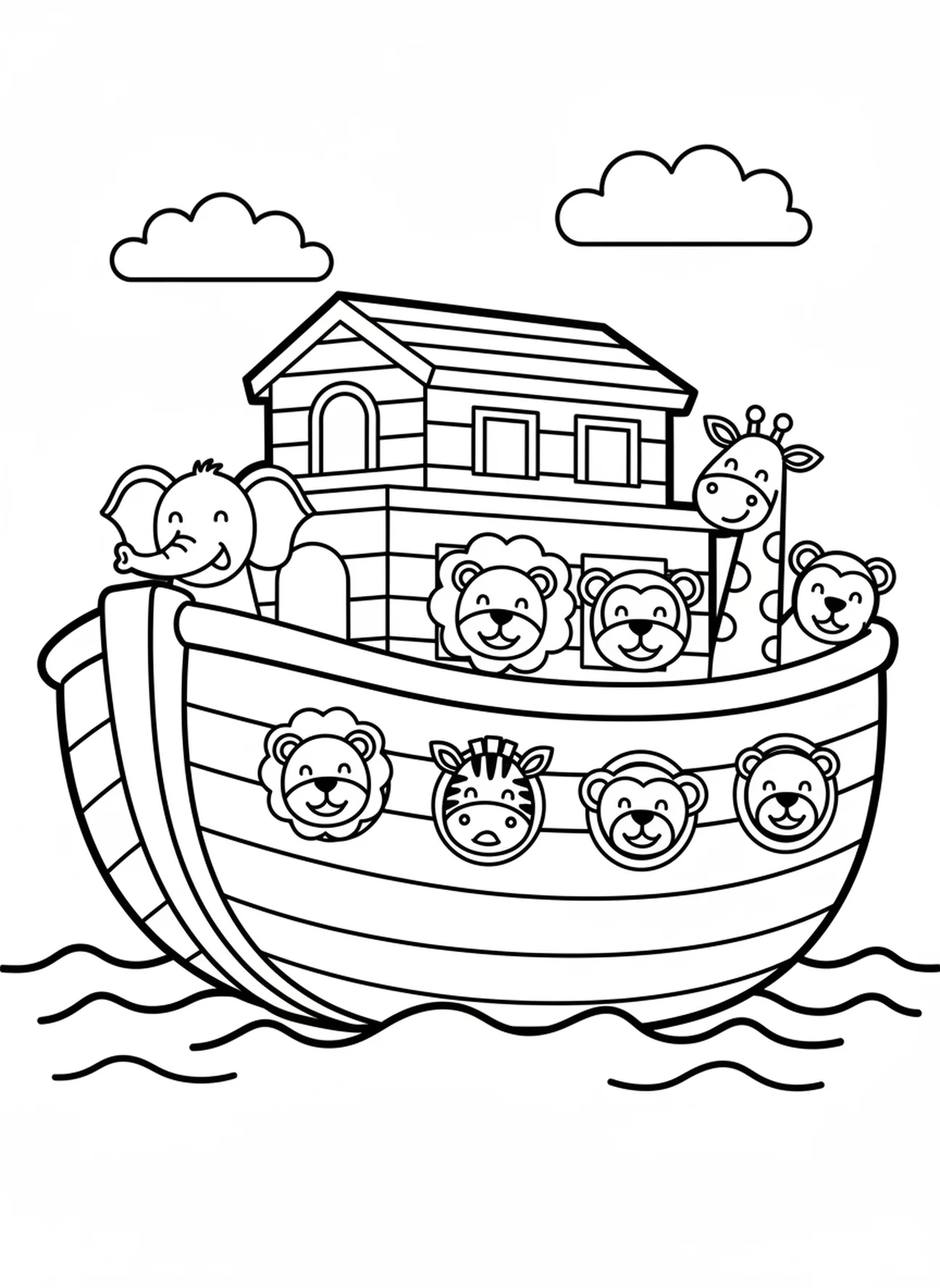 Animaux curieux, page à colorier VBS Stellar pour les enfants de 3 à 5 ans